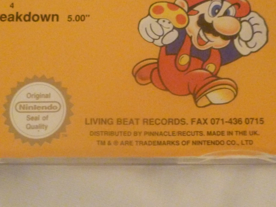 SUPER MARIO LAND  AMBASSADORS OF FUNK - RARE NINTENDO CD SINGLE UK NES SNES 1992 - Image 4 of 4