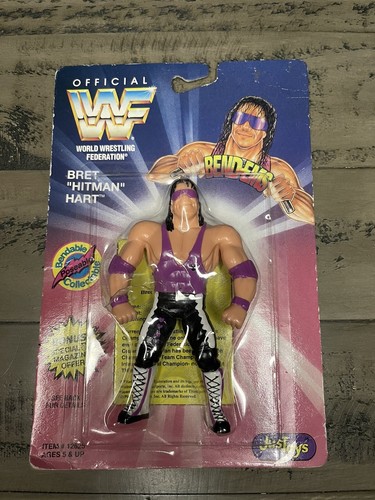 WWF Bret Hitman Hart Bend ems Hit Man JusToys 1994...