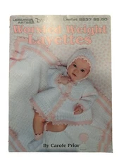 Leisure Arts Worsted Weight 1994 Layettes 2537 Crochet Pattern Book Baby 11155