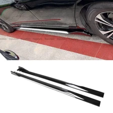 For Toyota Corolla 86" Side Skirt Extension Rocker Panel Splitter  Black White