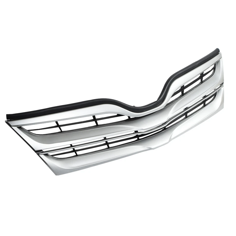 5PC Set For 2013-2016 TOYOTA VENZA Front Bumper Upper Lower Grille W/ Fog Bezels - Image 3 of 4