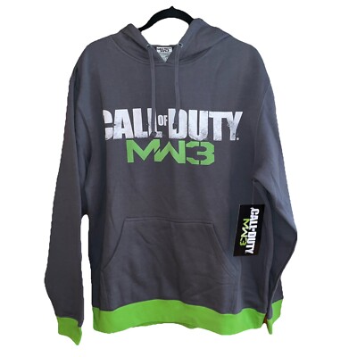 Call Of Duty Hoodie Mens XL Grey Modern Warfare 3 Hooded Sweatshirt