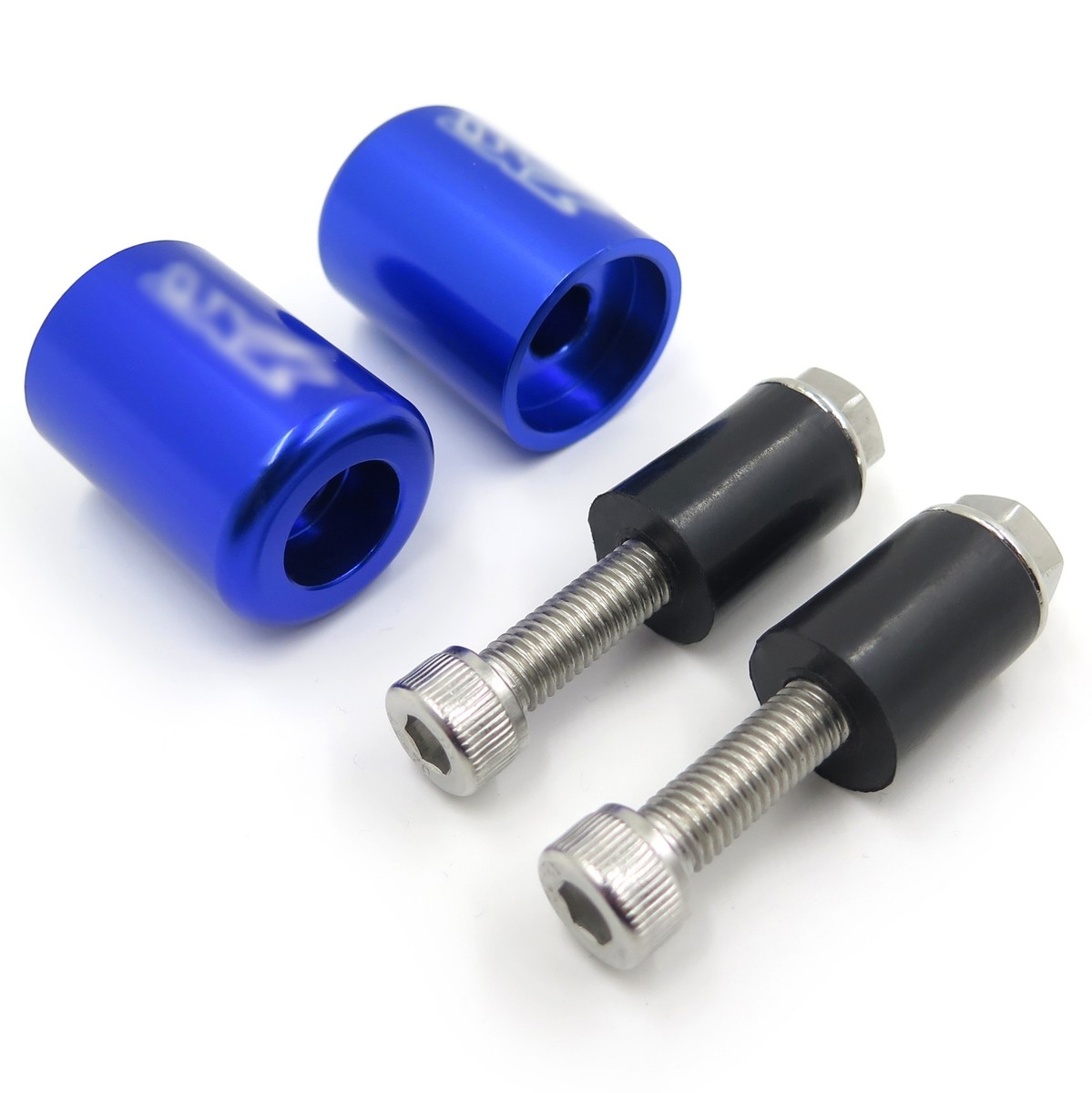専用　ラバー Blue Bar Ends Rubber For Kawasaki Ninja 250 500 Zx600 Zx6 636