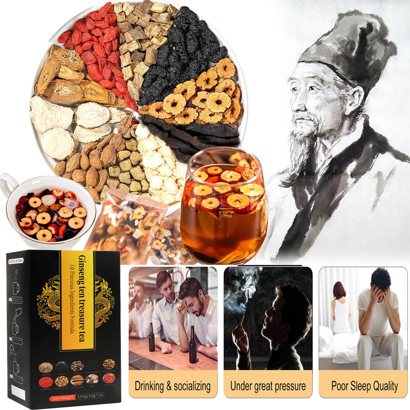 Ginseng Ten treasure tea , Kidney tea ,liver tea , red date tea