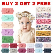Baby Toddler Girls Kids Bunny Rabbit Bow Knot Turban Headband Hair Band Headwrap