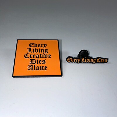 Vlone x Nike Air Force One AF1 NYC Orange Black Pin or Pin Set