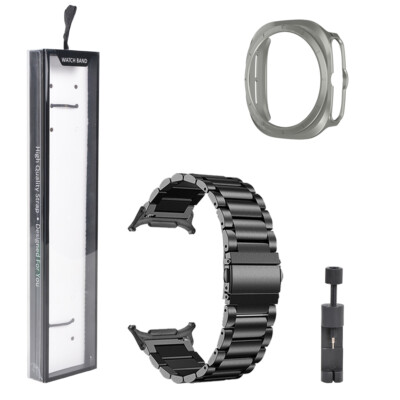 For Samsung Galaxy Watch Ultra 47mm Case Cover Screen Protector Steel Wrist Band