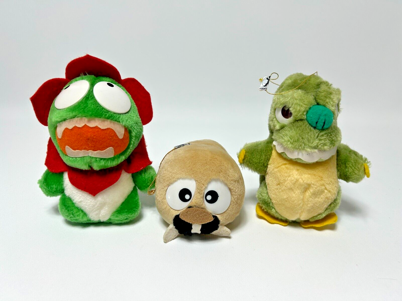 Vintage 1991 Banpresto Godzilla Mothra Gabora Plush Toho Monsters Collectible Toy