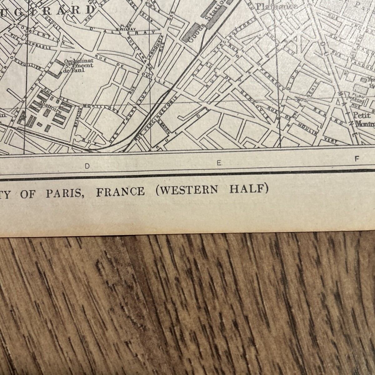Antique 1918 (2 Part) Map Of Paris France 11x15 Inches Each | eBay