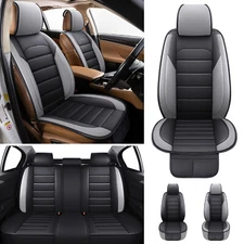 For Acura Car Seat Covers Leather Front Rear Full Set 5-Seats Protectors Cushion