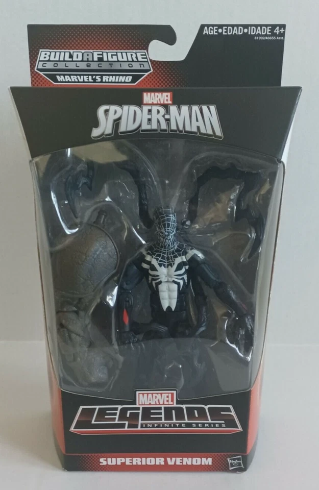 Marvel Legends, Superior Venom com Acessórios, Rhino BAF Wave, Figura Rara, Novo Na Caixa - Imagem 2 de 4