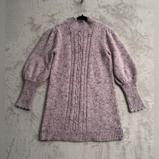 Janie and Jack Girls Lavender Wool Blend Sweater Dress Size 6