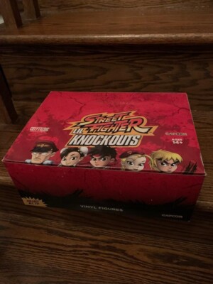Cryptozoic Capcom Street Fighter Lil Knockouts Case 12 w Purple Bison / Evil Ryu