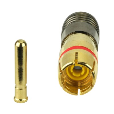 Construct Pro 75 Ohm RCA Male Compression Connector for RG6 (5 Pack)