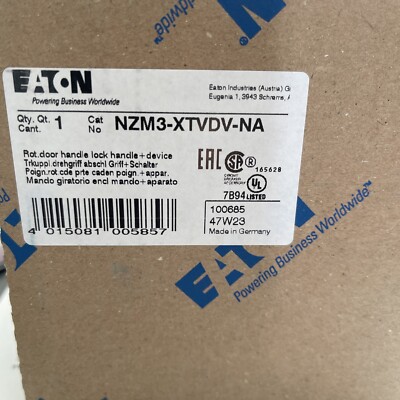 NZM3-XTVDV-NA   BLACK    CIRCUIT BREAKER HANDLE FOR NZM3- BREAKER 