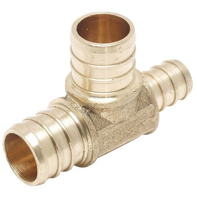 PPG 83628NL for PlumbMaster 1 X 3/4 X 3/4 Pex Proseries Brass Reducing Tee