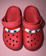 Crocs Lightning McQueen Cars Red Slip-On Clog...