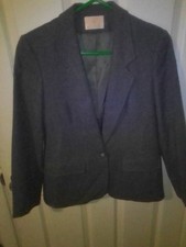 Pendelton wool blazer coat/jacket. grey. medium