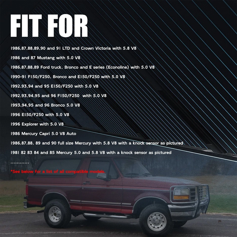 Sensor de golpe de 1 pieza compatible con Explorer Mercury Ford E-150 E-250 F-150 E3AZ-12A699-A Foto 4 de 4