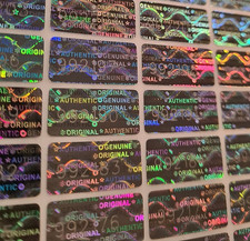 Hologramm Aufkleber Sicherheitssiegel 3D Siegel 20mmx10mm Etikett mit Nummer