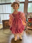 Haunted-Style 1986 MANN Porcelain Doll – Velvet & Lace Elegance – 18” and Eerie