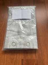 Branded Malawi Eyelet curtains  90x54inch 228x137cm Silver