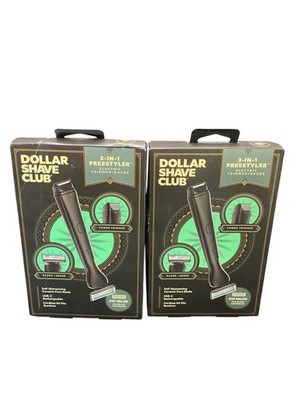 PACK OF 2 Dollar Shave Club 3-in-1 Freestyler Electric Trimmer/Razor