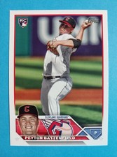 2023 Topps Update Series Peyton Battenfield RC #US267 Cleveland Guardians 