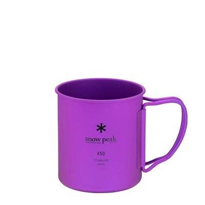 Snow Peak Titanium Single Wall 450 Mug Purple