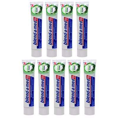 9 x Blend a Med Kräuter Clean mit Fluorid Extra Frisch Clean 24 h Rundum Schutz