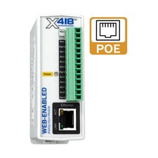 x-418-E POE ControlbyWeb 8-Channel Analog Input Module