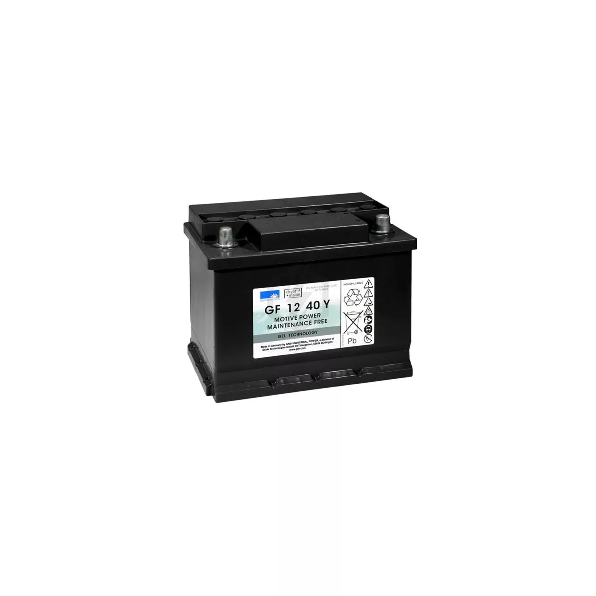 Batterie GNB Sonnenschein 12V 40Ah pour l'autonomie électrique en camping-car
