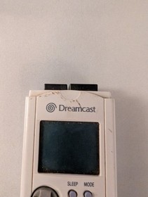 Sega Dreamcast VMU Visual Memory Unit White HKT-7000 Memory Card - Untested!