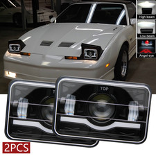 2pcs 4x6 Led Headlights Hilo Beam Drl For Pontiac Firebird Trans Sport 1980-02 2pcs 4x6 Led Headlights Hilo Beam Drl For Pontiac Firebird Trans Sport 1980-02