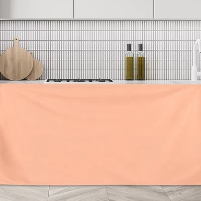 Schrankvorhänge Staubdichte Küchenvorhänge (90x70cm Orange Rot) - Bild 1 von 4