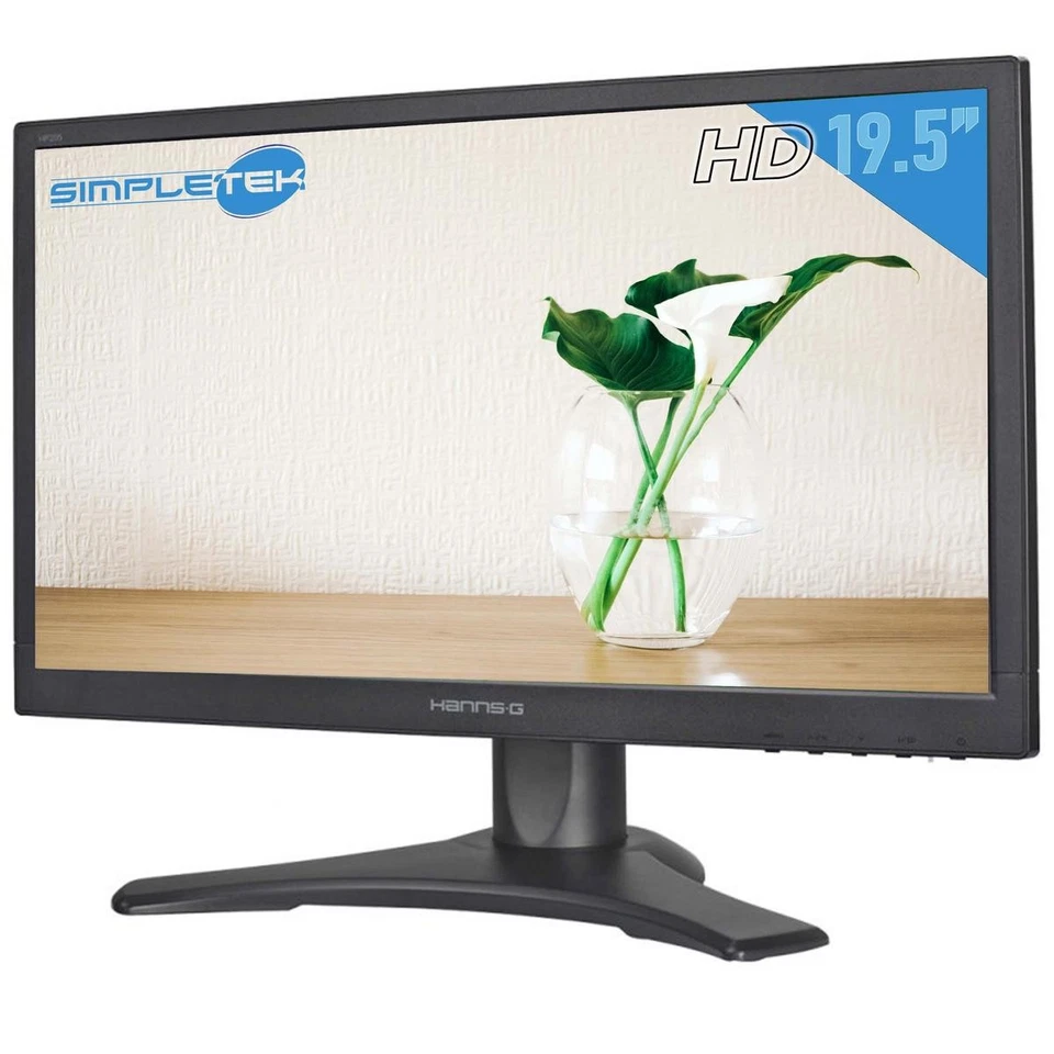 HANNSG HP205DJB Monitor 20" DVI VGA Screen Panel Display LCD Case POS DVR - Image 3 of 4