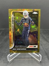 2025 Topps Chrome Sapphire F1 Max Verstappen 2024 World Champion Gold 12/50 #148