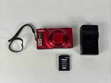  READ Nikon Coolpix S8200 16.1MP Digital Camera w/14x Zoom Red