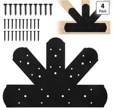 4Pcs Gable Plate 16.5x11 Gable Bracket Pergola Truss Roof Plate Screws Missing