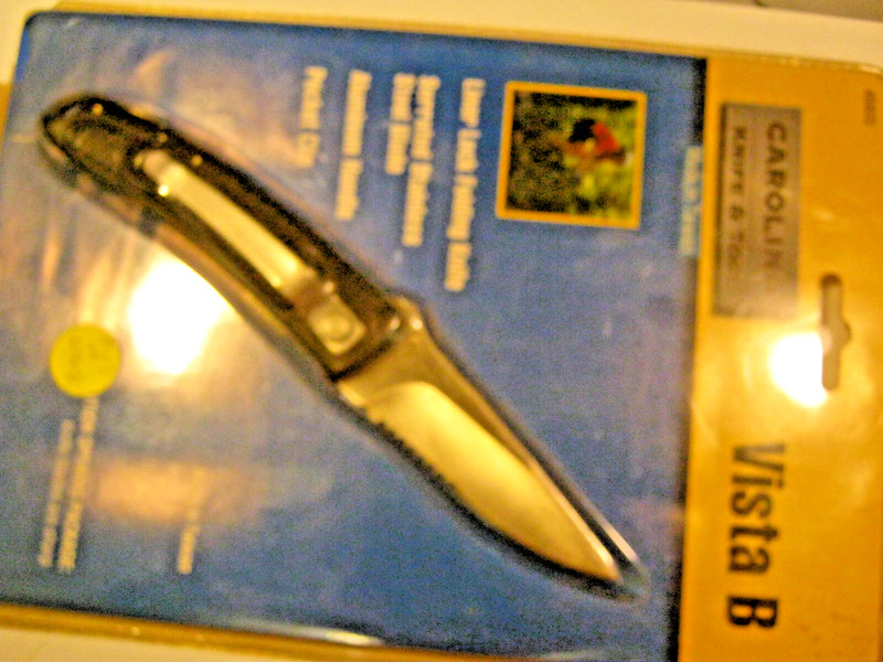 Carolina Knife & Tool Black Vista PS Folder  - Blackie Collins Design