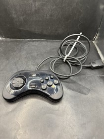 SEGA SATURN Official Authentic OEM Controller Model MK-80116 Black Tested Works
