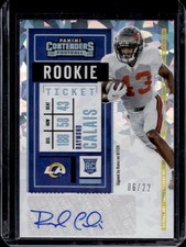 2020 Panini Contenders Raymond Calais RC Cracked Ice Auto Rookie Ticket #/22