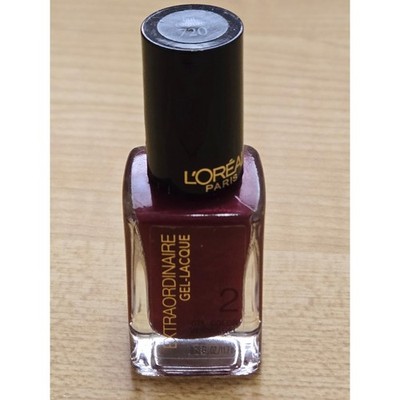 L'Oreal Paris Extraordinaire Gel-Lacque 720 Hot Couture Burgundy Nail Polish NEW