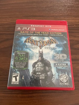 Batman Arkham Asylum PS3 PlayStation 3 Game of the Year Edition CIB Complete