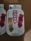 set of 2 Wilton: VALENTINE HEART SILICONE TREAT/COOKIE/CANDY MOLD NEW  — photo 1