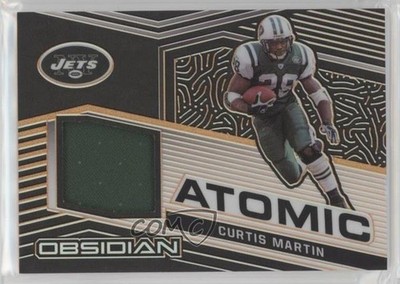 2021 Obsidian Atomic Material Electric Etch Orange 16/50 Curtis Martin HOF 0us4