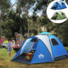Pop Up Beach Tent with Awning,Easy Setup Beach Shelter for 3-4 Man,+Carrying Bag