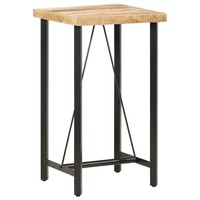 Bartisch 60X60X107 Cm Raues Mangoholz