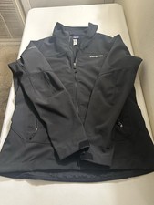 Patagonia Soft shell Jacket Polartec Full Zip Black Size XL few marks on front
