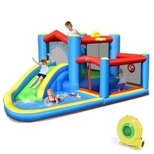 Inflatable Kids Water Slide Outdoor Indoor Slide Bounce Castle w/480W Blower